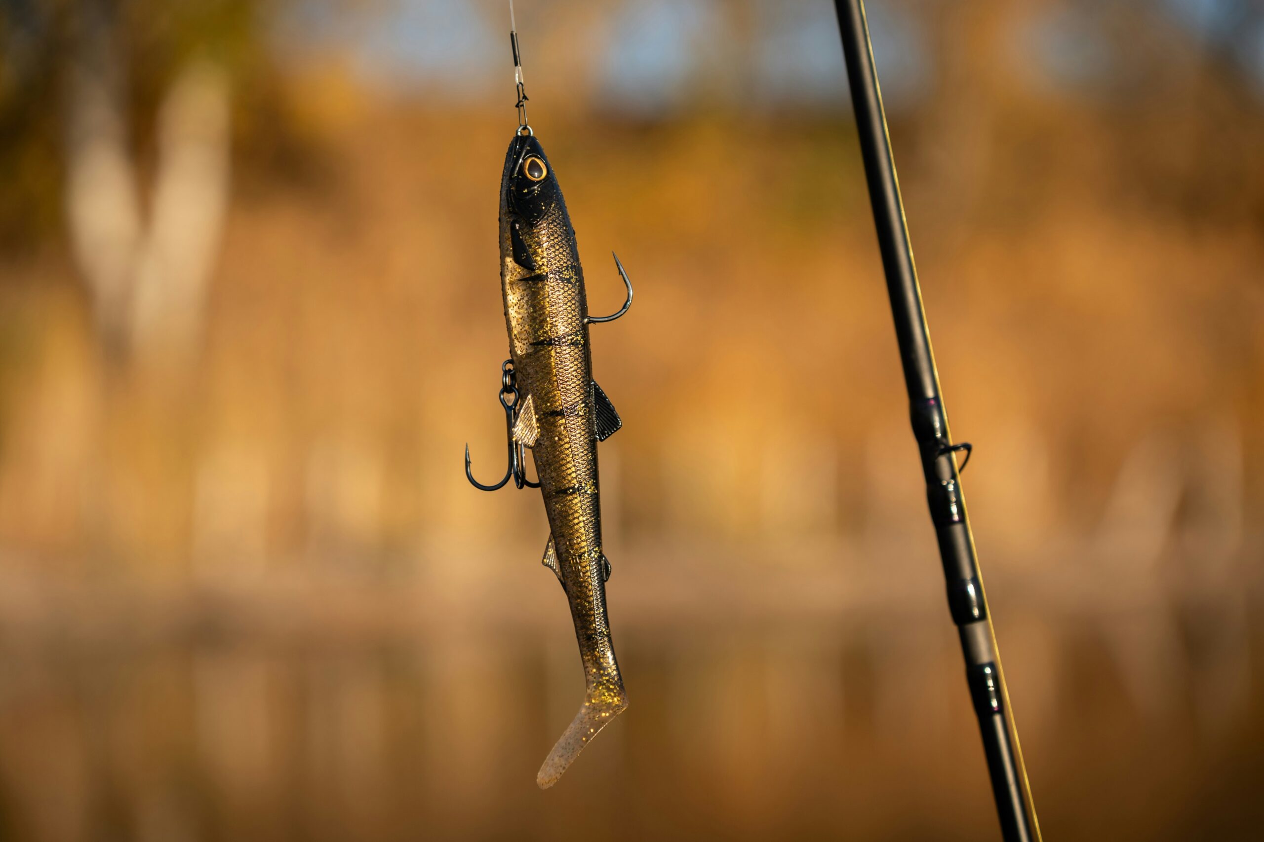 Fishing lure and rod prepared for a session, photographed by Stotzer Balazs